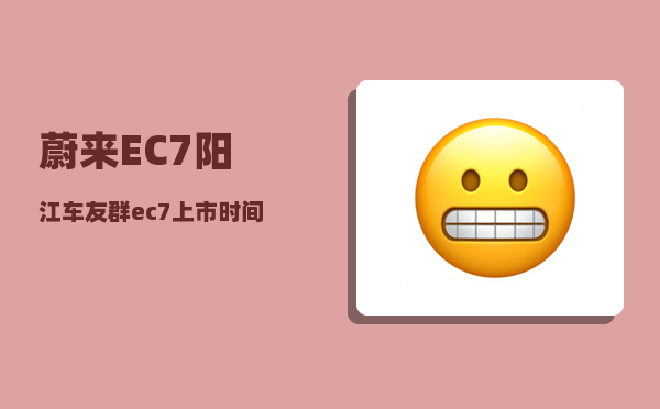 蔚来EC7阳江车友群_ec7上市时间-图1