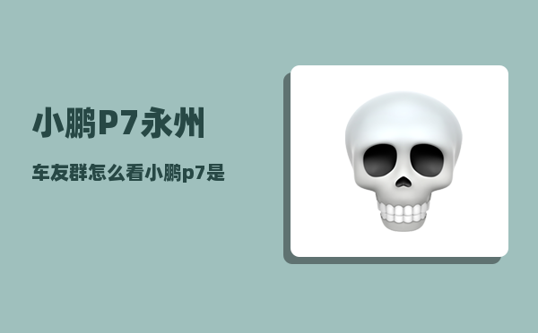 小鹏P7永州车友群_怎么看小鹏p7是哪个版本-图1