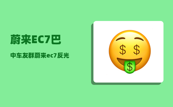 蔚来EC7巴中车友群_蔚来ec7反光镜车衣怎么贴-图1