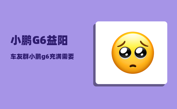 小鹏G6益阳车友群_小鹏g6充满需要多少度电-图1