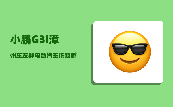 小鹏G3i漳州车友群_电动汽车低频嗡嗡响-图1