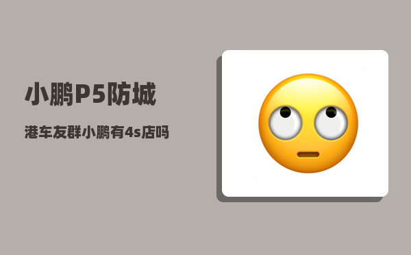 小鹏P5防城港车友群_小鹏有4s店吗-图1