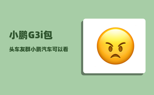 小鹏G3i包头车友群_小鹏汽车可以看到定位吗-图1