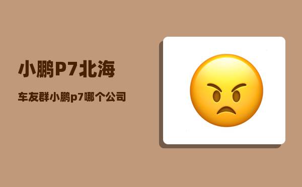 小鹏P7北海车友群_小鹏p7哪个公司的-图1