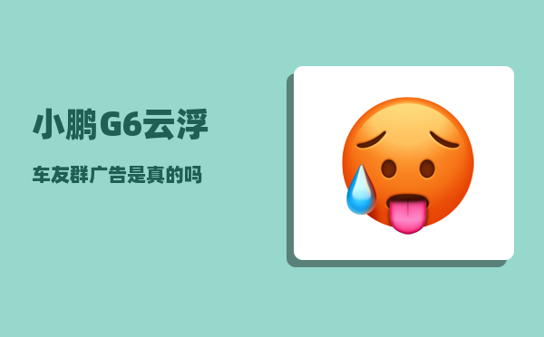 小鹏G6云浮车友群_广告是真的吗-图1