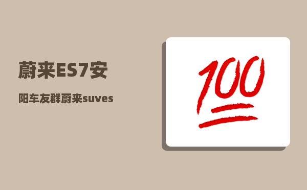 蔚来ES7安阳车友群_蔚来suves7顶什么位置-图1