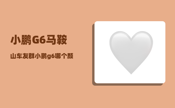 小鹏G6马鞍山车友群_小鹏g6哪个颜色卖得多-图1