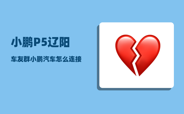 小鹏P5辽阳车友群_小鹏汽车怎么连接wifi-图1