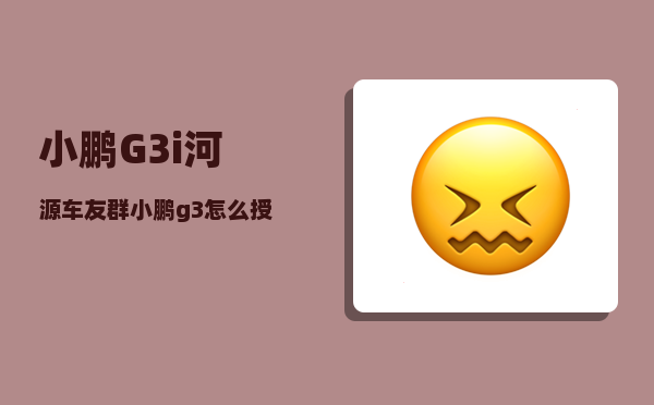 小鹏G3i河源车友群_小鹏g3怎么授权给别人-图1