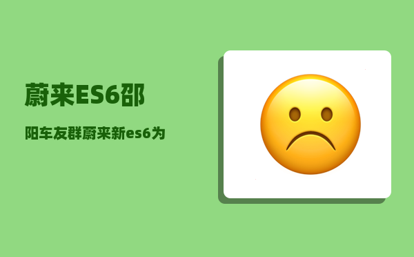 蔚来ES6邵阳车友群_蔚来新es6为什么预定金要5000-图1