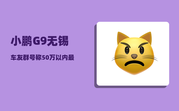 小鹏G9无锡车友群_号称50万以内较优的SUV小鹏G9现状如何吗-图1