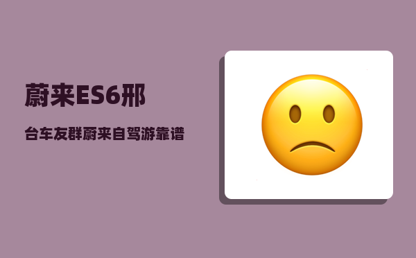蔚来ES6邢台车友群_蔚来自驾游靠谱吗-图1