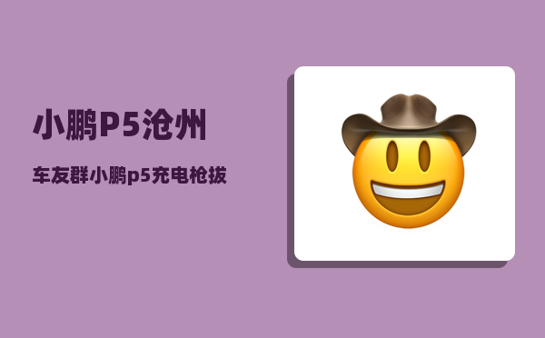 小鹏P5沧州车友群_小鹏p5充电枪拔不出来-图1
