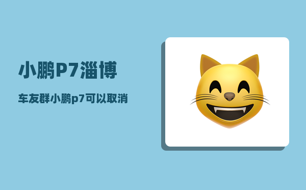 小鹏P7淄博车友群_小鹏p7可以取消定位吗-图1