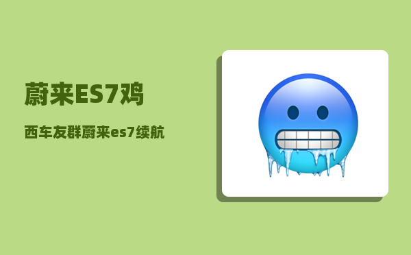 蔚来ES7鸡西车友群_蔚来es7续航测试-图1