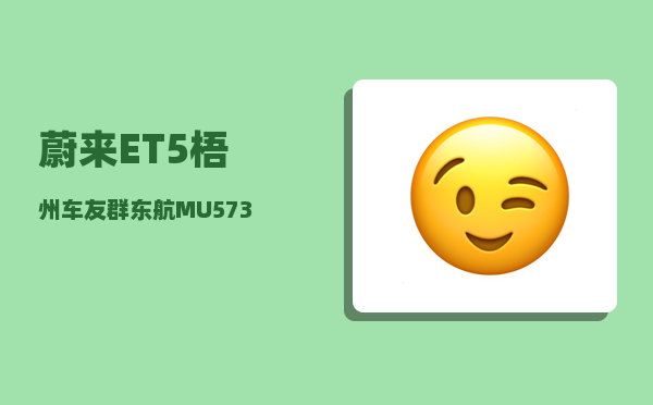 蔚来ET5梧州车友群_东航MU5735的初步报告-图1