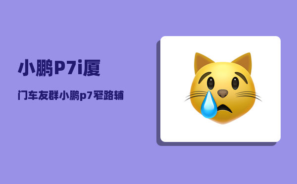小鹏P7i厦门车友群_小鹏p7窄路辅助怎么调整-图1