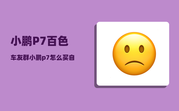 小鹏P7百色车友群_小鹏p7怎么买自动驾驶模式-图1