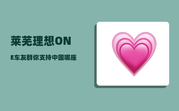莱芜理想ONE车友群_你支持中国哪座城市申办一次奥运会-图1