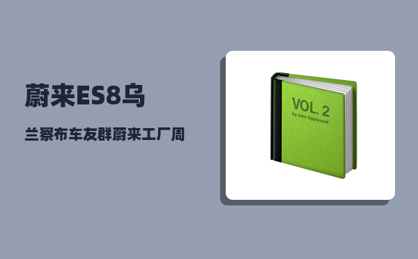 蔚来ES8乌兰察布车友群_蔚来工厂周末生产吗-图1