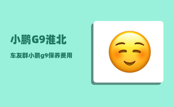 小鹏G9淮北车友群_小鹏g9保养费用-图1