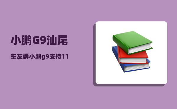 小鹏G9汕尾车友群_小鹏g9支持11kw慢充吗-图1