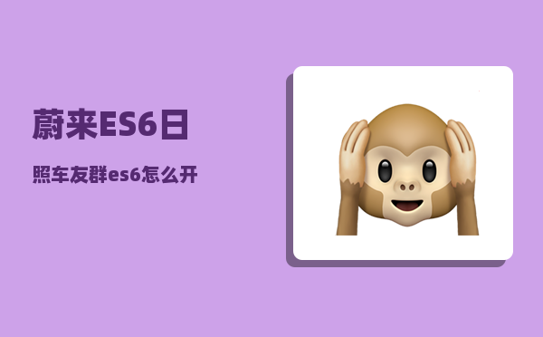 蔚来ES6日照车友群_es6怎么开-图1