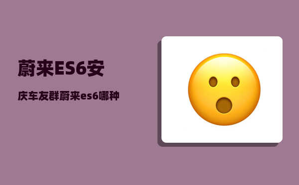 蔚来ES6安庆车友群_蔚来es6哪种颜色和配饰最受欢迎-图1