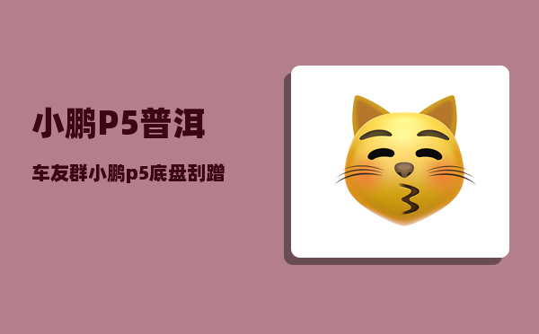 小鹏P5普洱车友群_小鹏p5底盘刮蹭会很严重吗-图1