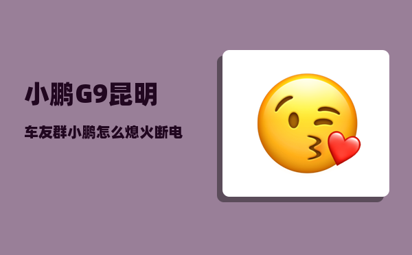 小鹏G9昆明车友群_小鹏怎么熄火断电-图1