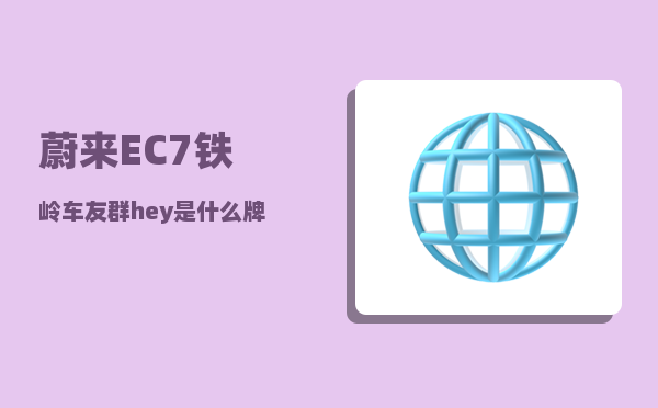 蔚来EC7铁岭车友群_hey是什么牌子-图1