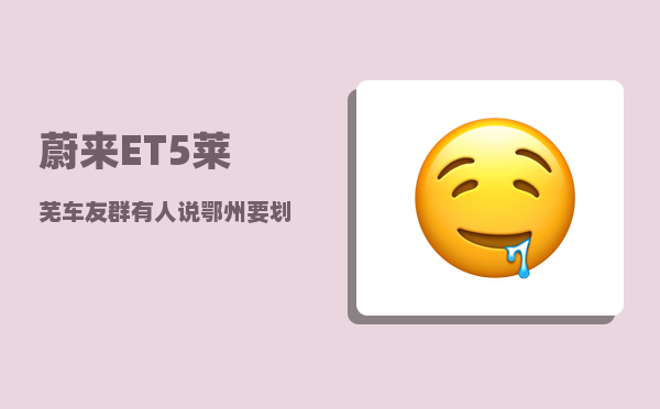蔚来ET5莱芜车友群_有人说鄂州要划给武汉-图1