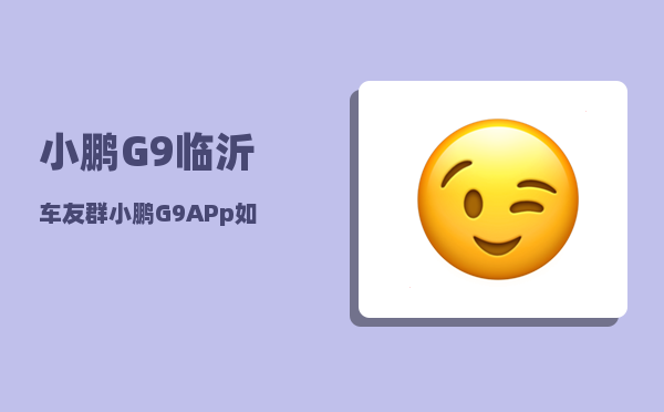 小鹏G9临沂车友群_小鹏G9APp如何查看车辆位置-图1