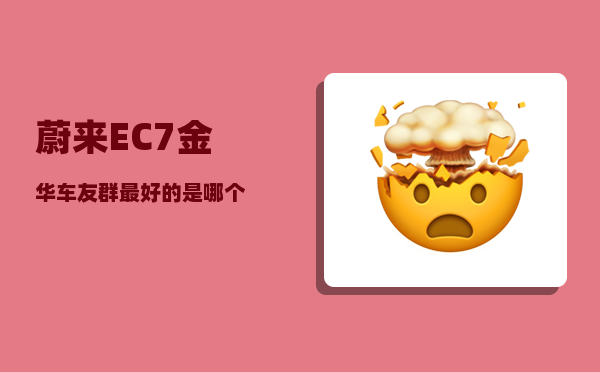 蔚来EC7金华车友群_较优的是哪个-图1