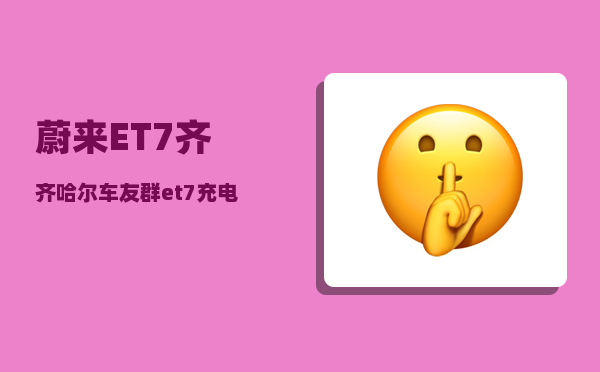 蔚来ET7齐齐哈尔车友群_et7充电电压-图1
