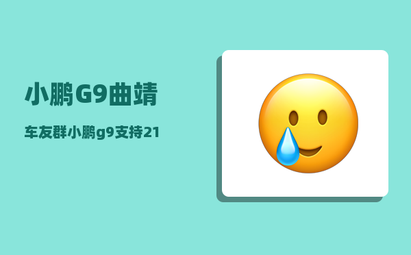 小鹏G9曲靖车友群_小鹏g9支持21kw充电桩吗-图1