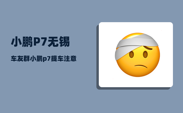 小鹏P7无锡车友群_小鹏p7提车注意事项-图1