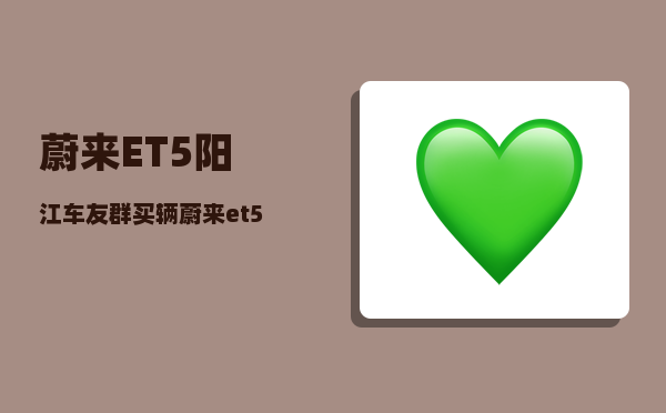 蔚来ET5阳江车友群_买辆蔚来et5跑网约车划算吗-图1