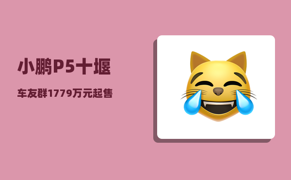 小鹏P5十堰车友群_1779万元起售续航600公里-图1