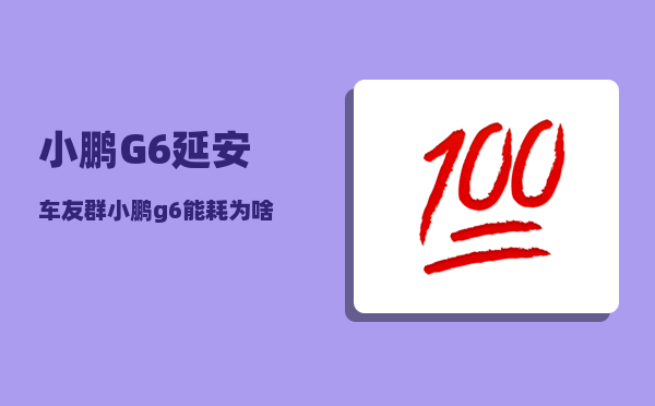 小鹏G6延安车友群_小鹏g6能耗为啥低-图1