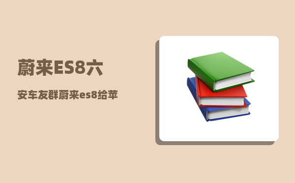 蔚来ES8六安车友群_蔚来es8给苹果手机充电-图1