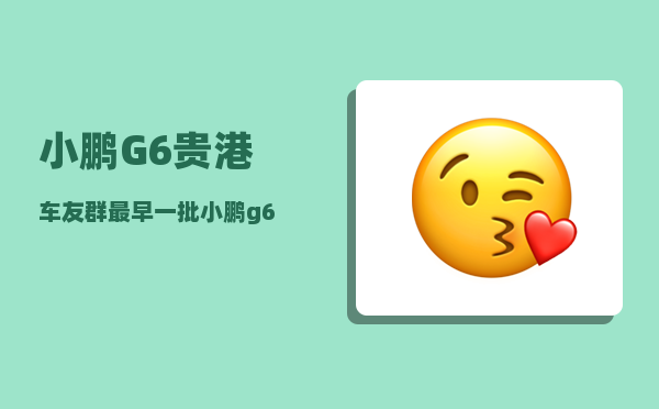 小鹏G6贵港车友群_最早一批小鹏g6什么时间交付-图1
