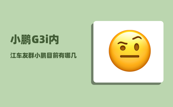 小鹏G3i内江车友群_小鹏目前有哪几个工厂-图1