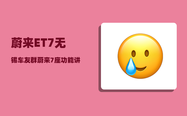 蔚来ET7无锡车友群_蔚来7座功能讲解-图1