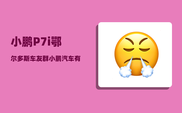 小鹏P7i鄂尔多斯车友群_小鹏汽车有多少款-图1