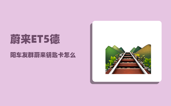 蔚来ET5德阳车友群_蔚来钥匙卡怎么绑手机-图1
