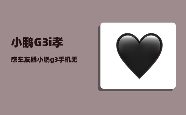 小鹏G3i孝感车友群_小鹏g3手机无线充电怎么使用-图1