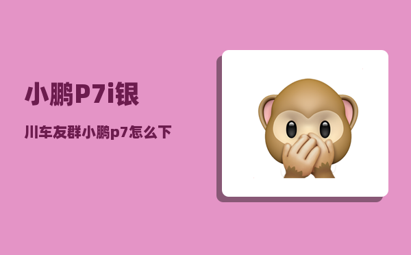 小鹏P7i银川车友群_小鹏p7怎么下载第三方app-图1