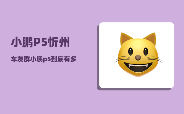 小鹏P5忻州车友群_小鹏p5到底有多智能-图1