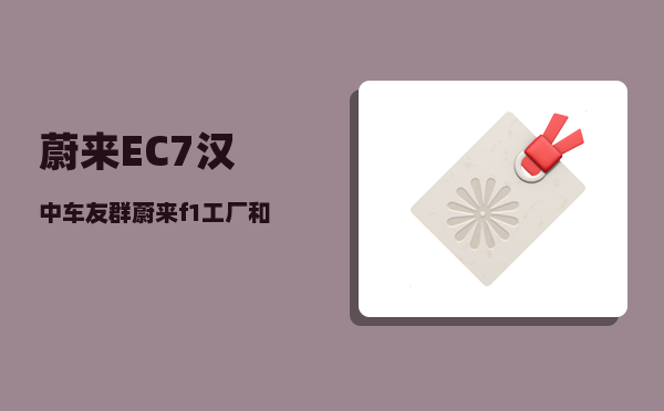 蔚来EC7汉中车友群_蔚来f1工厂和f2工厂哪个好-图1